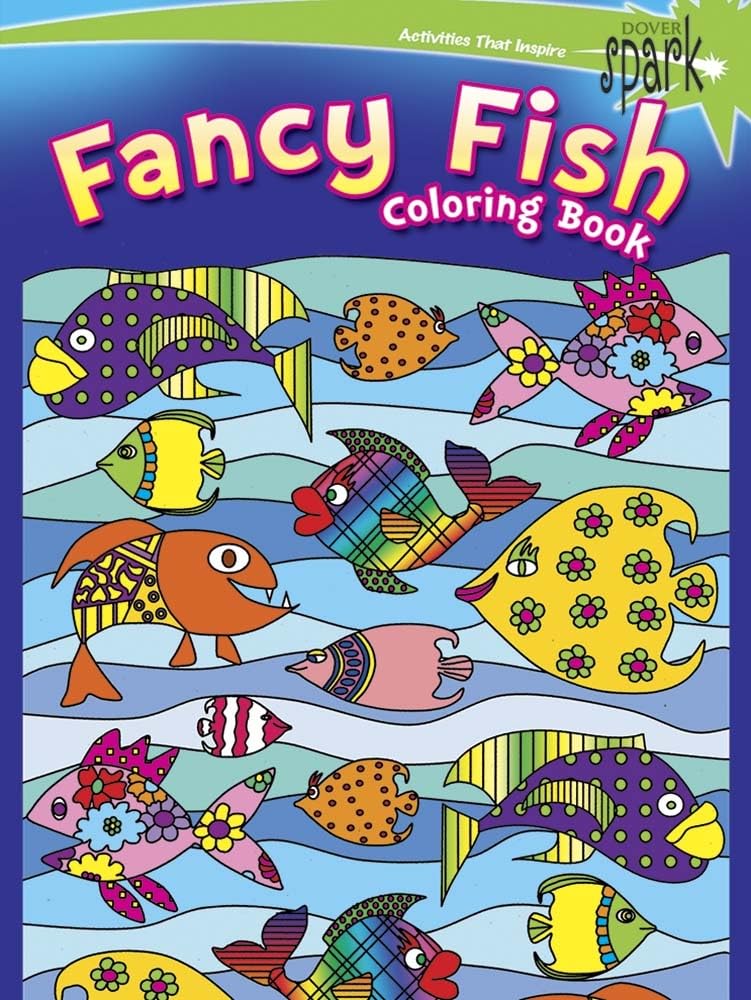 SPARK Fancy Fish Coloring Book (Dover Sea Life Coloring Books),Used