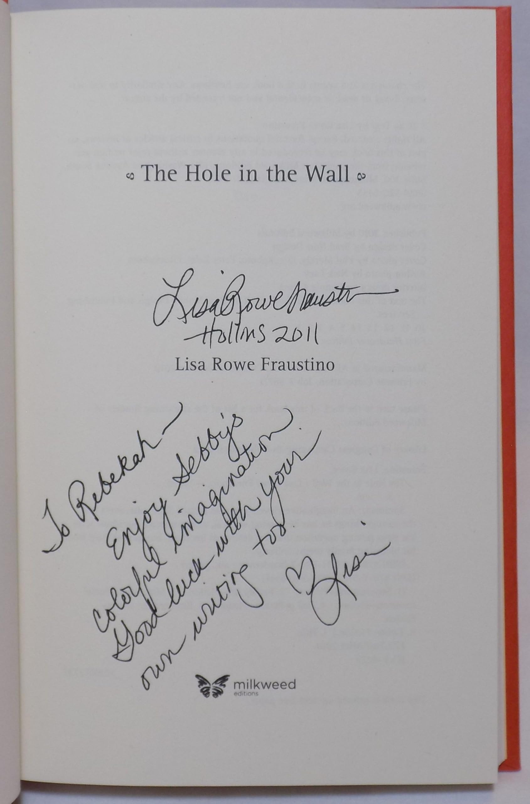 The Hole in the Wall,Used