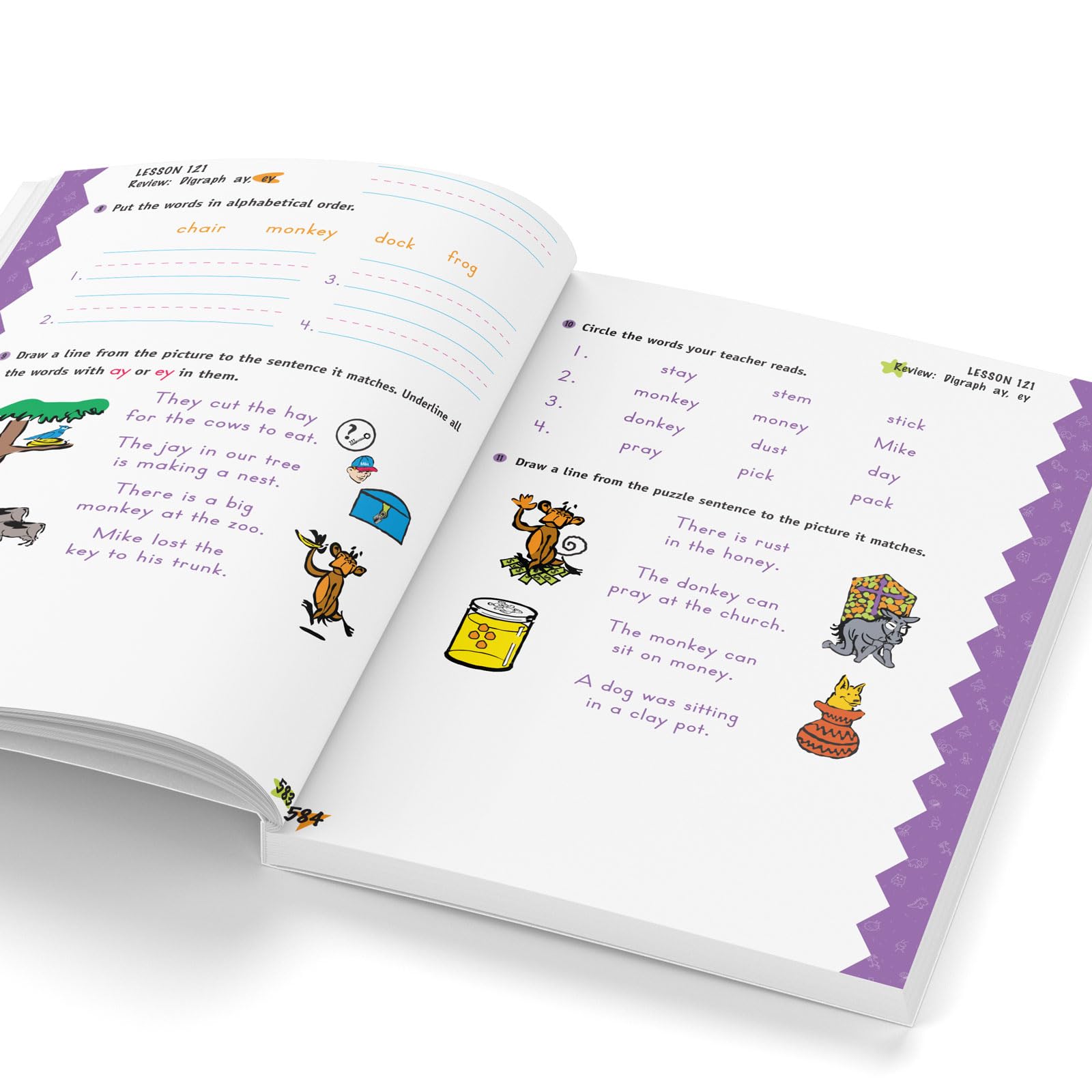 Horizons Kindergarten Phonics & Reading Student Book 4 (Lifepac),Used