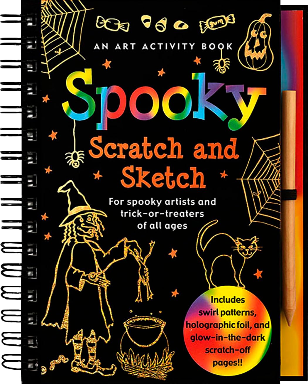 Spooky Scratch and Sketch: An Activity Book for Spooky Artists and TrickorTreaters of All Ages (Scratch & Sketch),Used
