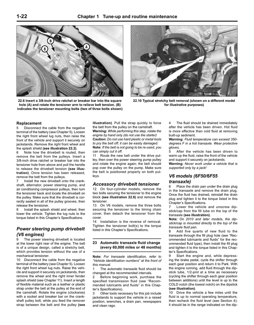 Ford Taurus (0814) & Five Hundred (0507) & Mercury Montego (0507) & Sable (0809) Haynes Repair Manual (Does not include 3.5L,Used