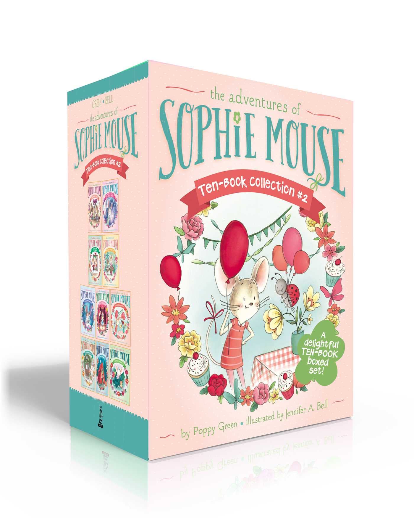 The Adventures Of Sophie Mouse Tenbook Collection #2 (Boxed Set): The Mouse House; Journey To The Crystal Cave; Silverlake Art ,New