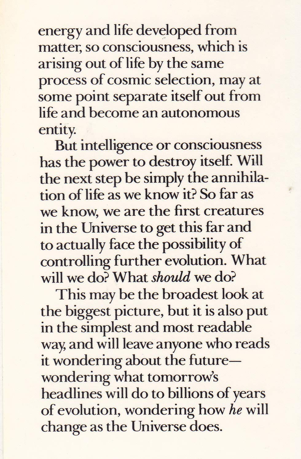 The Life Era: Cosmic Selection and Conscious Evolution,Used