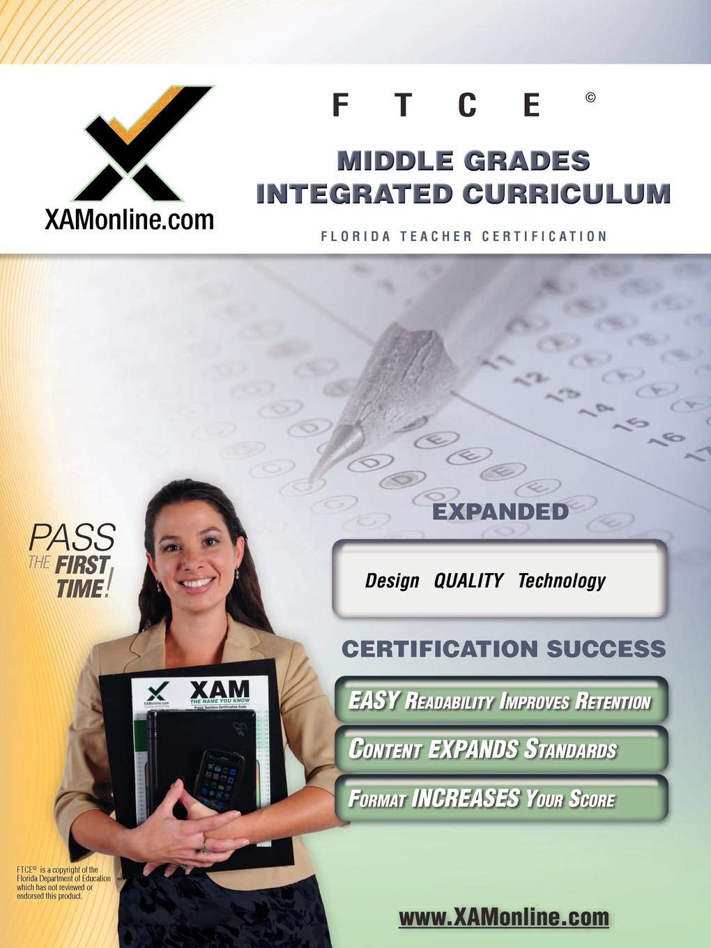 FTCE Middle Grades Integrated Curriculum 59 Teacher Certification Test Prep Study Guide (XAM FTCE),Used