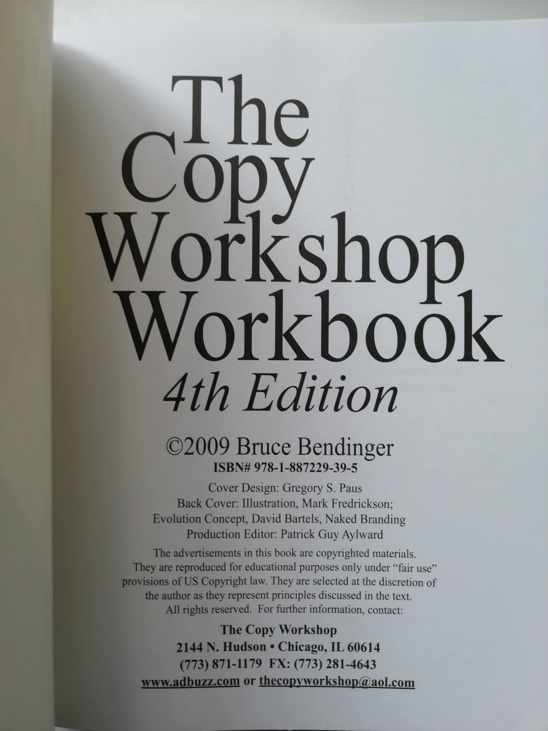 The Copy Workshop Workbook,New