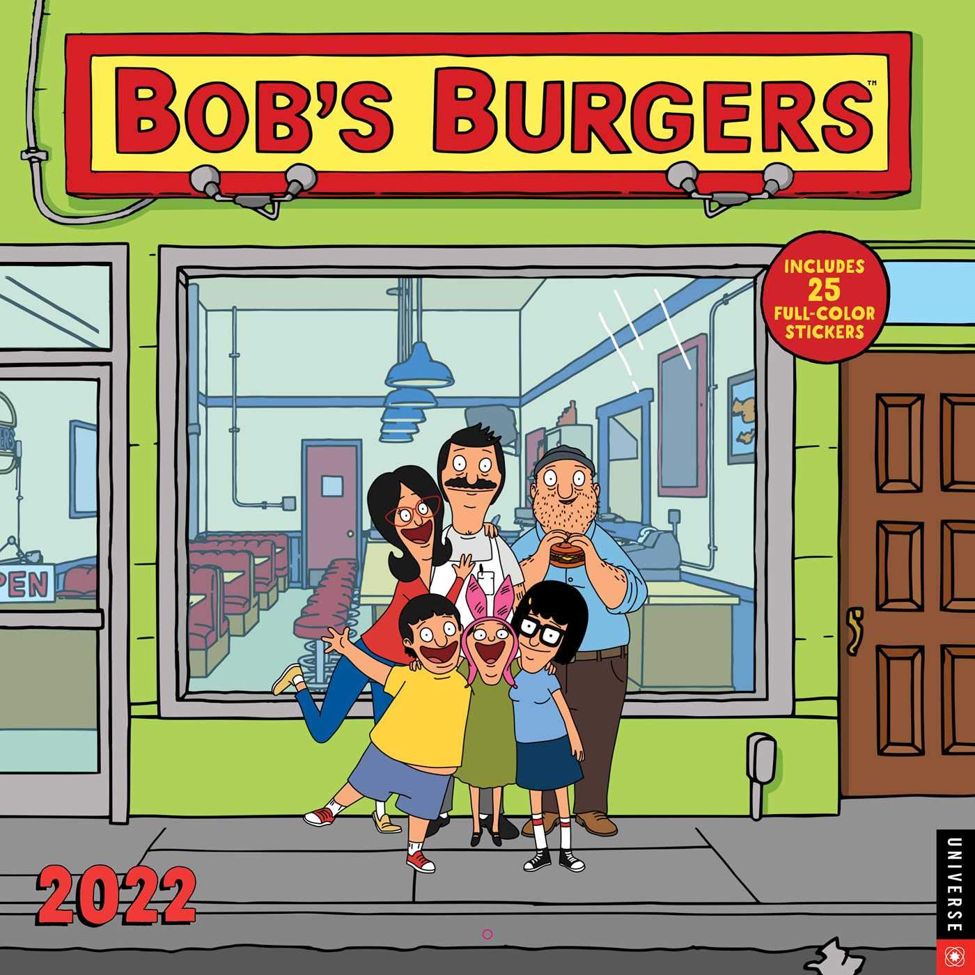 Bob's Burgers 2022 Wall Calendar,New