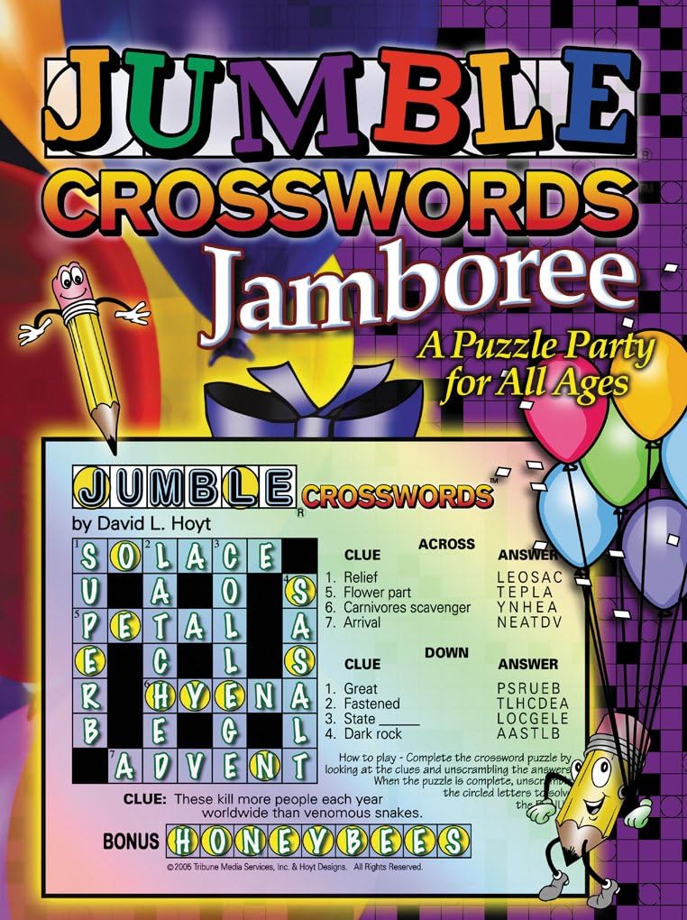 Jumble Crosswords Jamboree: A Puzzle Party for All Ages (Jumbles),Used