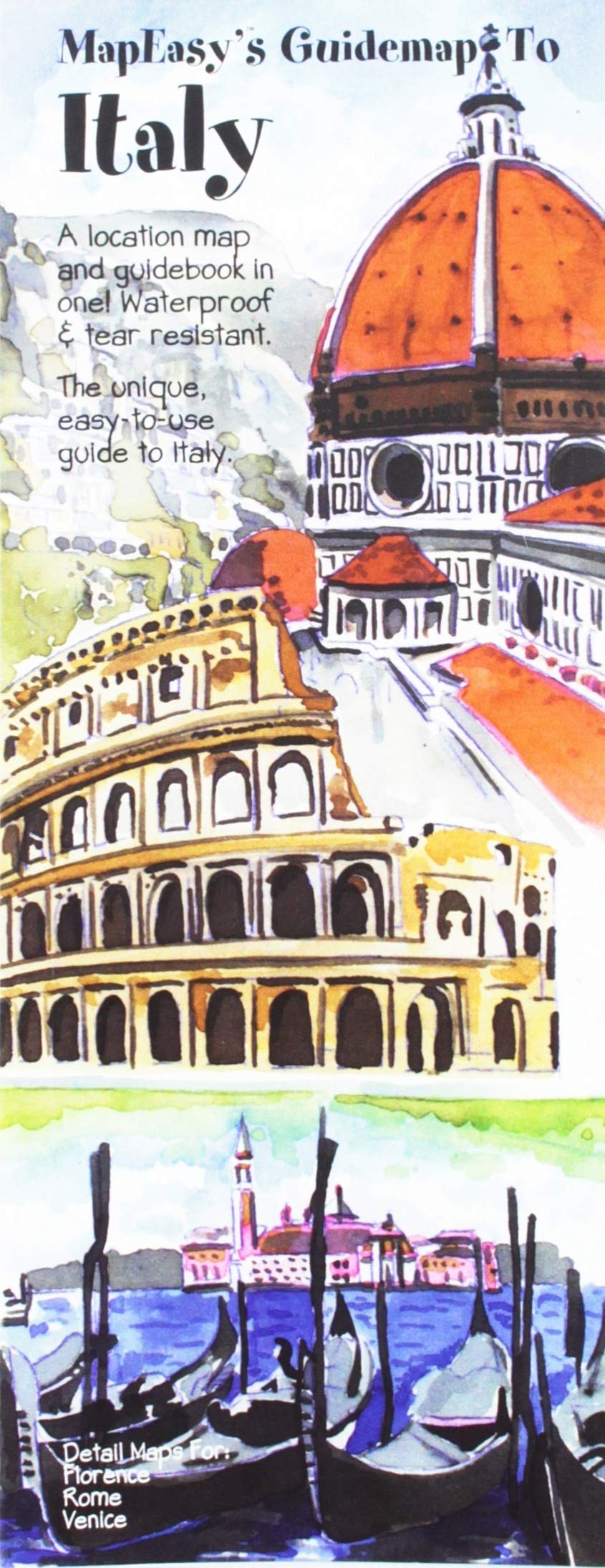 MapEasy's Guidemap to Italy,Used