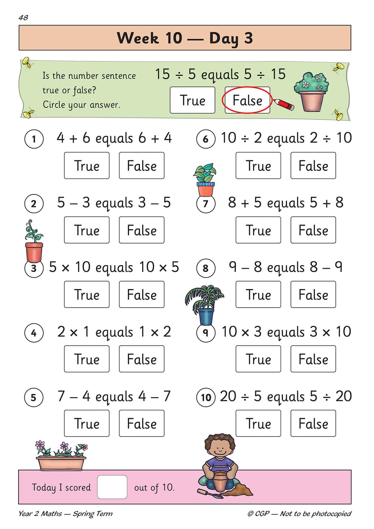 New KS1 Maths Daily Practice Book: Year 2 Spring Term: superb for catching up at home (CGP KS1 Maths),Used