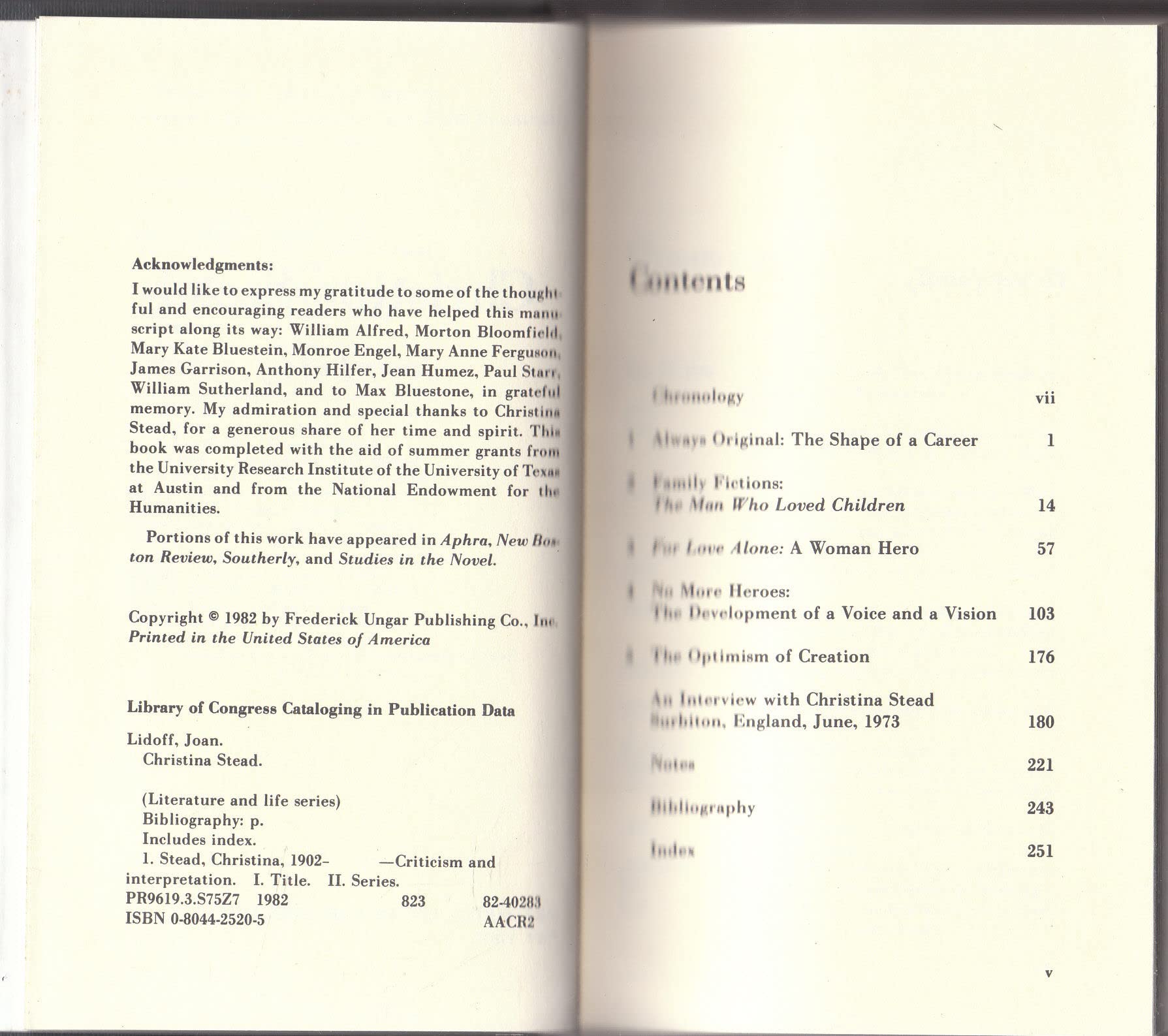 Christina Stead (Literature & Life),Used