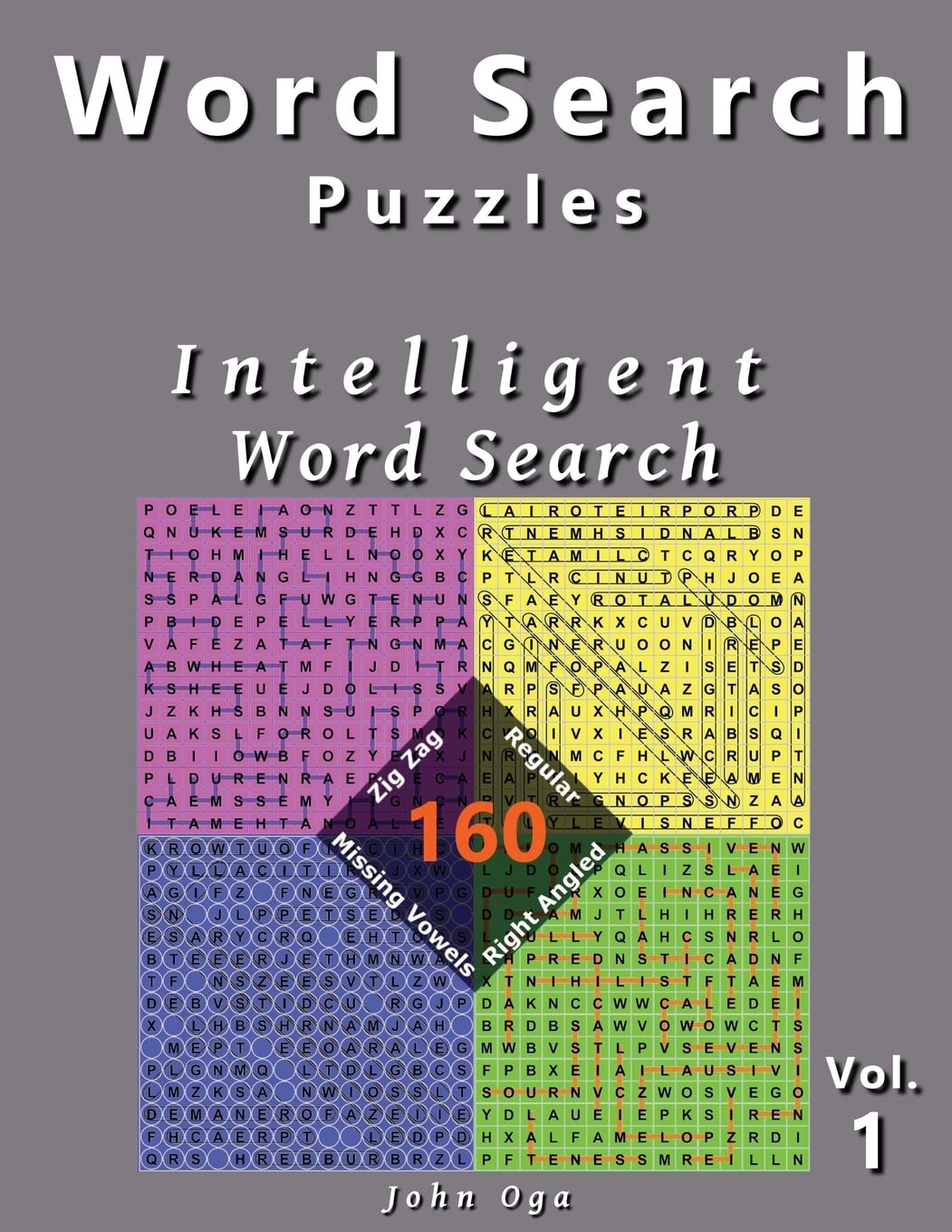 Word Search Puzzles: Intelligent Word Search, 160 Puzzles, Volume 1,Used