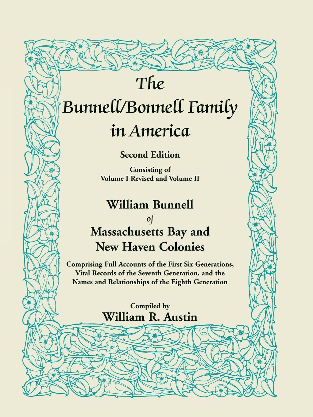 The Bunnell/Bonnell Family in America,Used