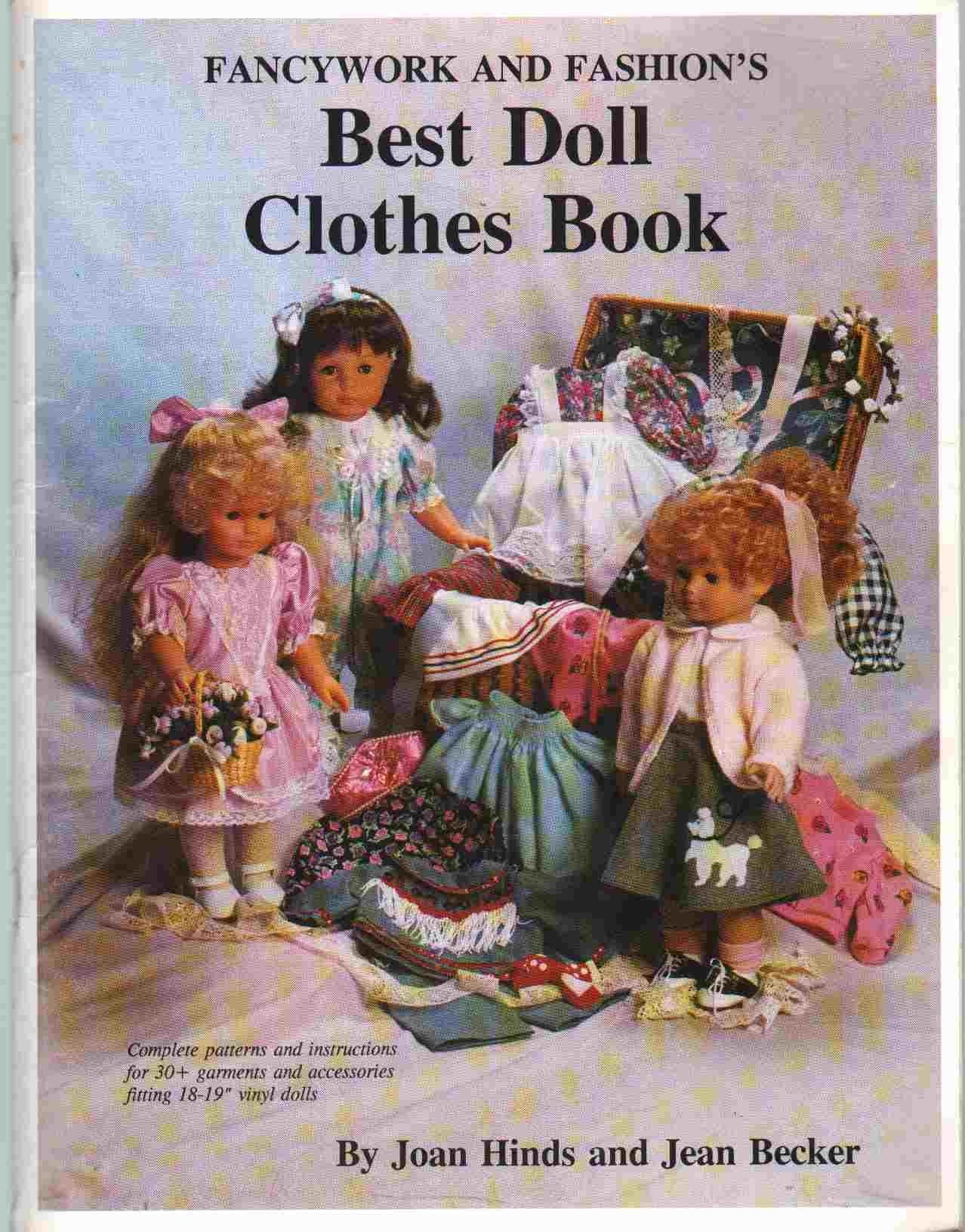 Fancywork And Fashion'S Best Doll Clothes Book Best Doll Pattern Books For Modern Vinyl Dolls,New