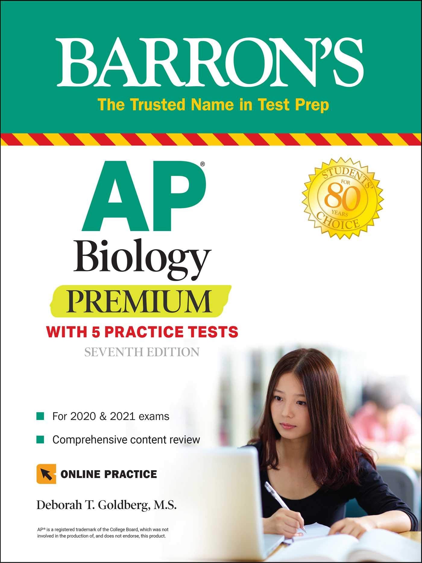 AP Biology Premium: With 5 Practice Tests (Barron's Test Prep),New