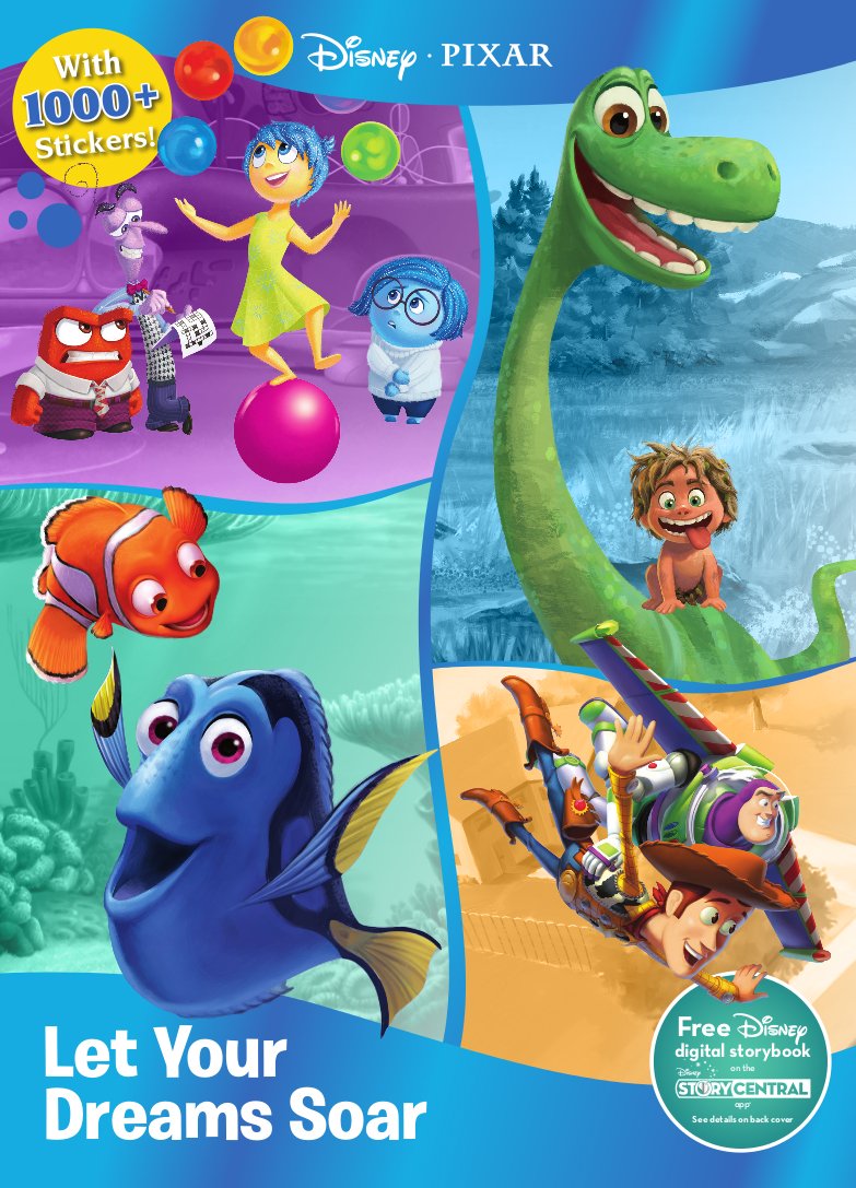 Disney Pixar Let Your Dreams Soar (Sticker Treasury & Coloring),Used