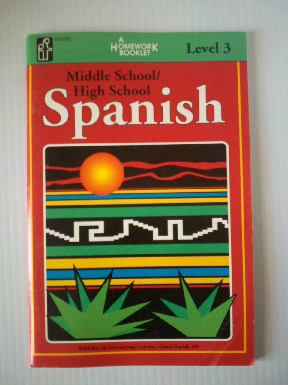 Spanish Homework Booklet, Middle School / High School, Level 3 (Spanish and English Edition),Used