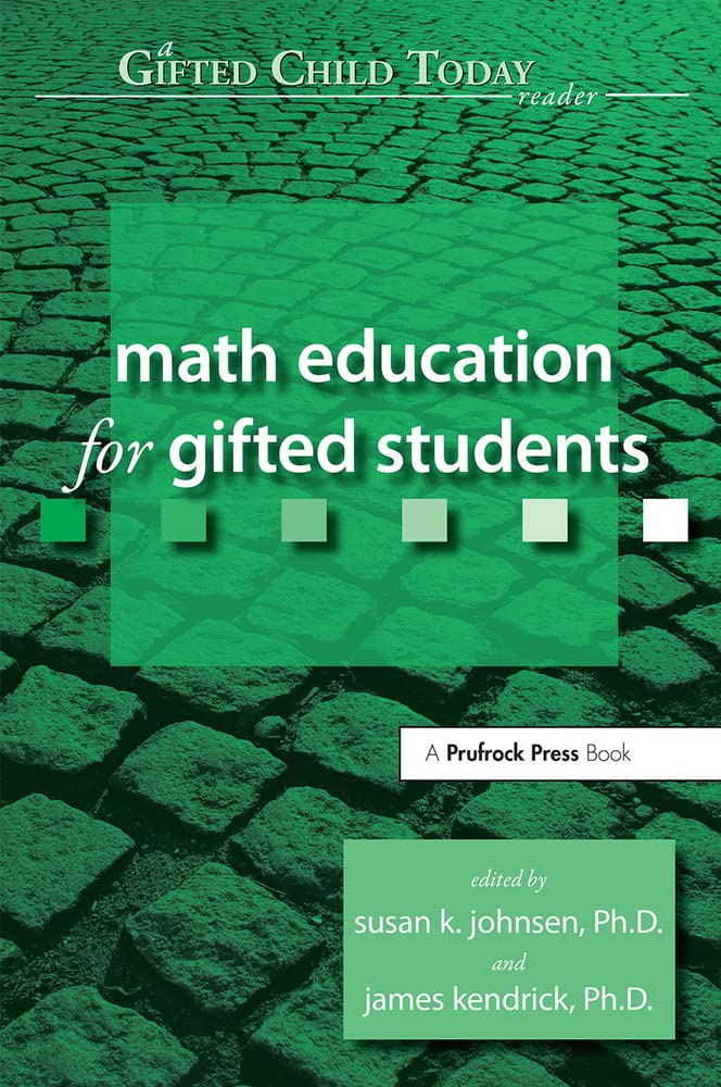 Math Education for Gifted Students (Gifted Child Today Reader),Used