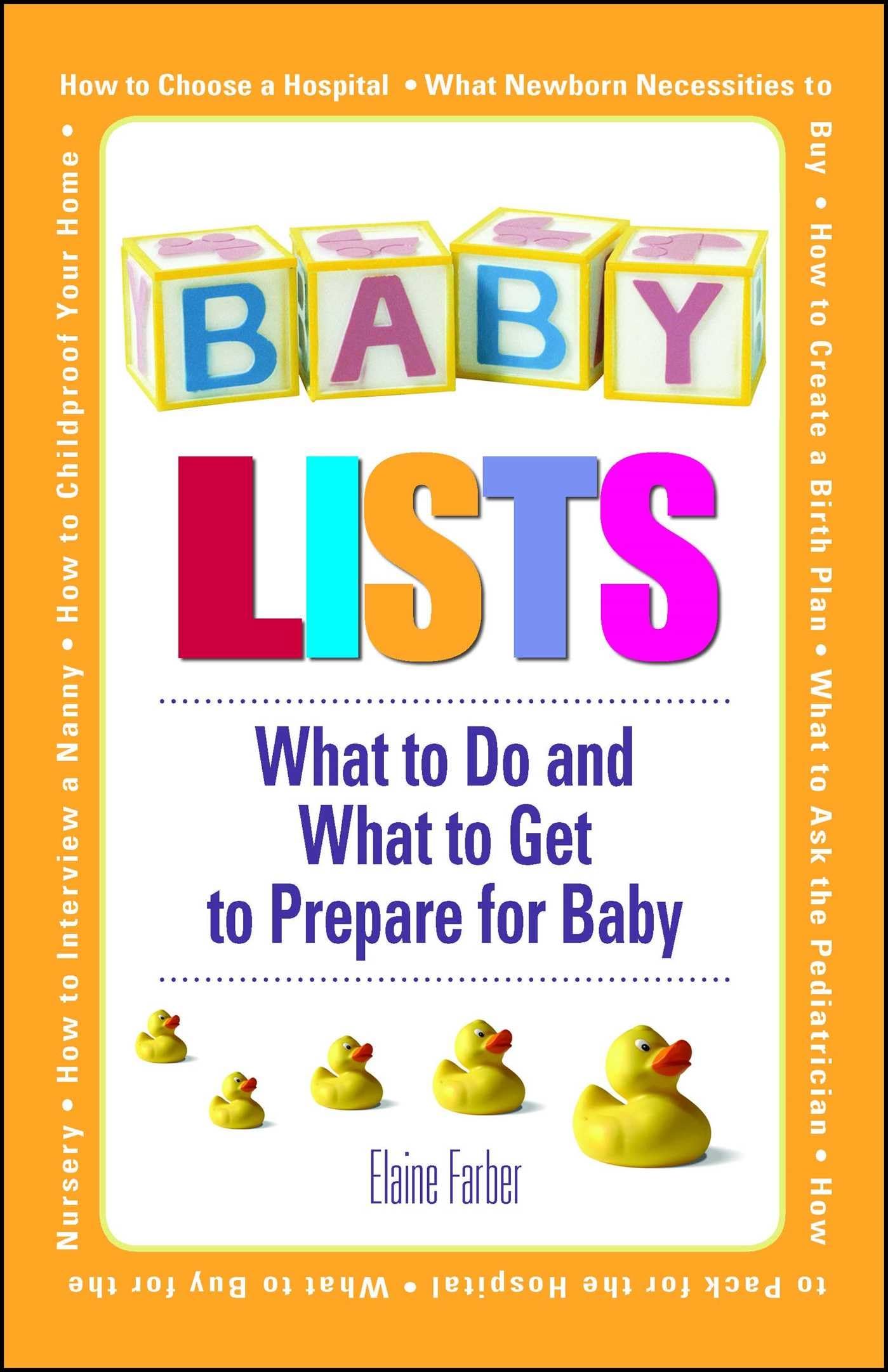 Baby Lists: What to Do and What to Get to Prepare for Baby,Used