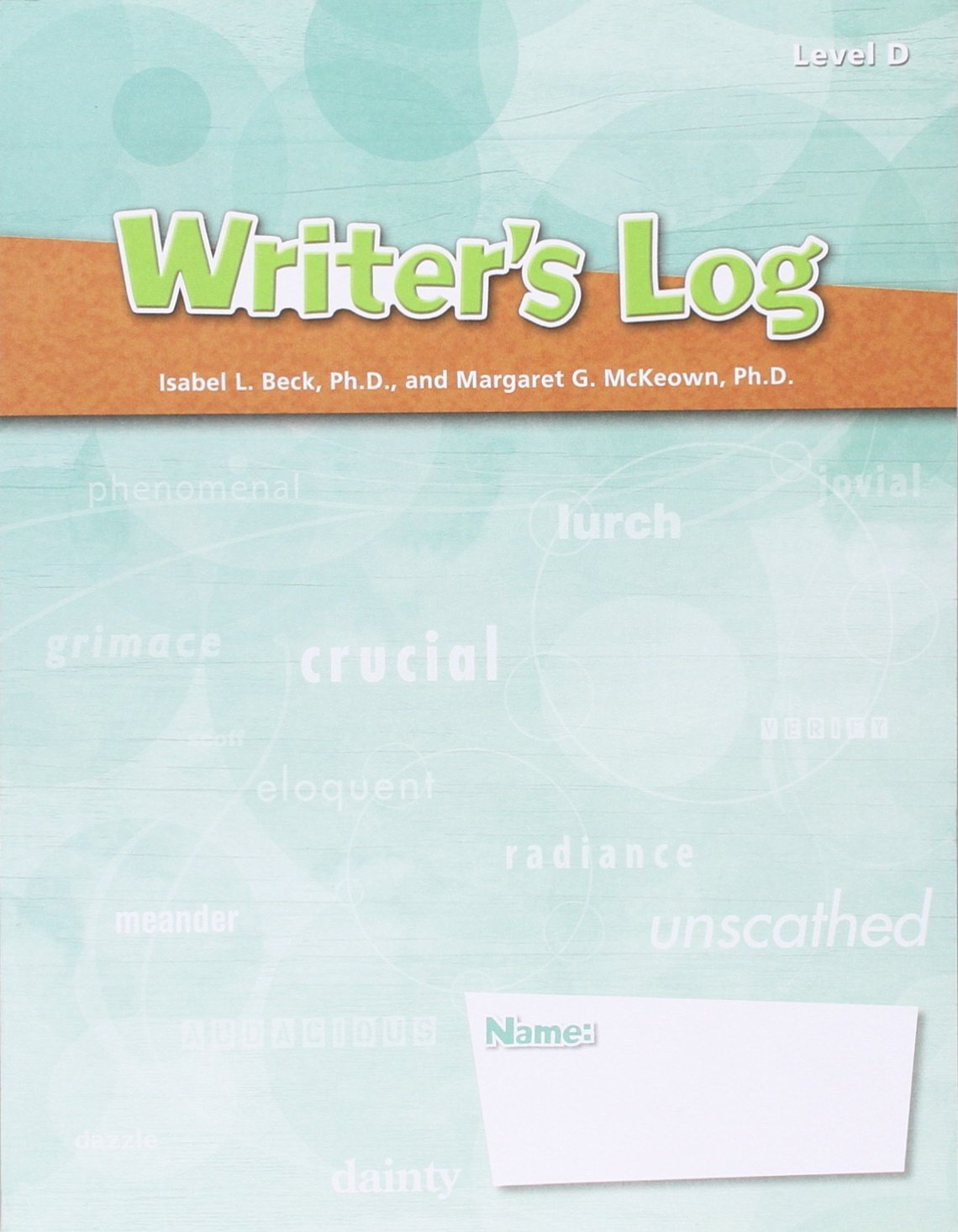 Writer's Log, Grades 58 Level D (Steckvaughn Elements of Reading Vocabulary),New