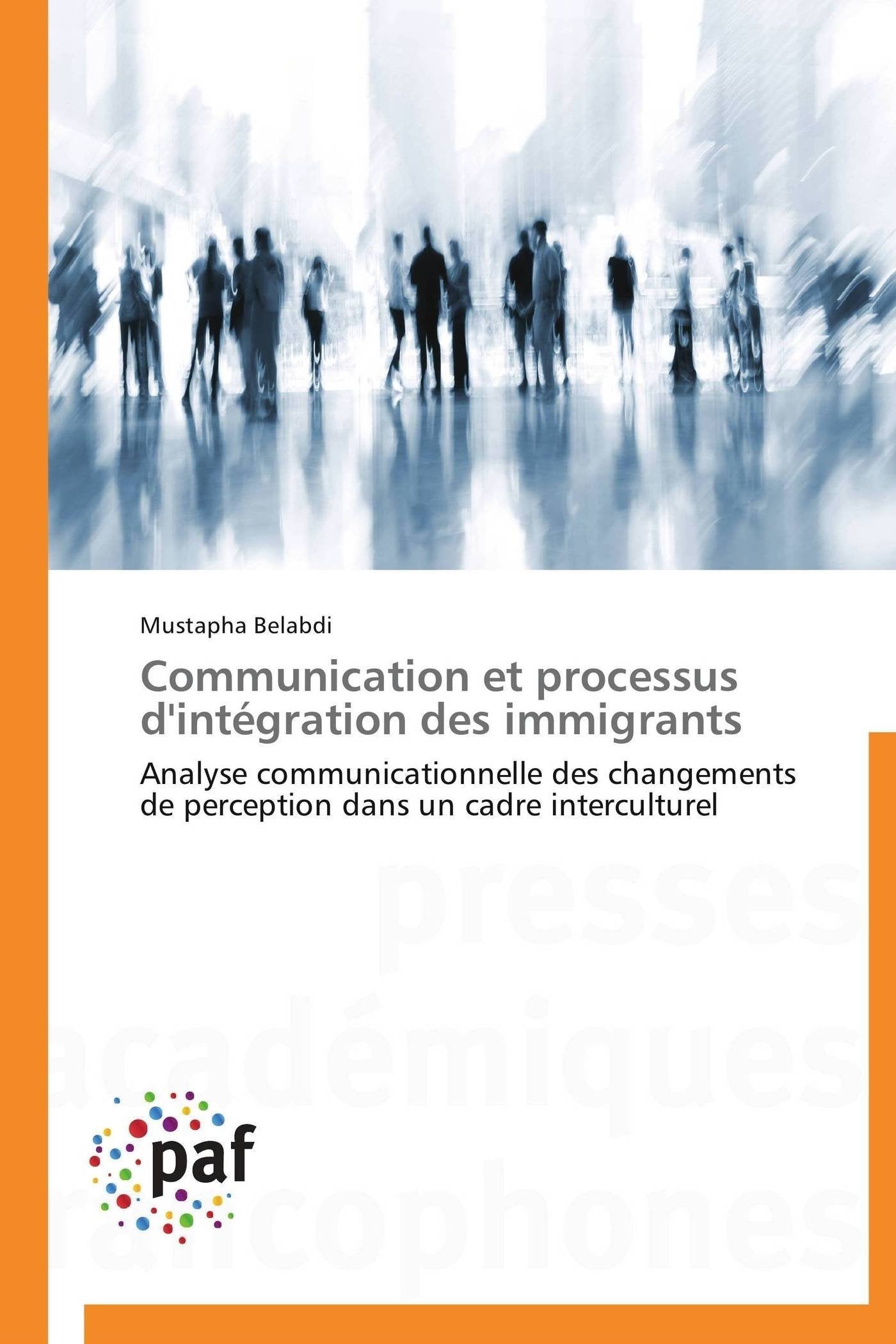Communication et processus d'intgration des immigrants: Analyse communicationnelle des changements de perception dans un cadre,Used