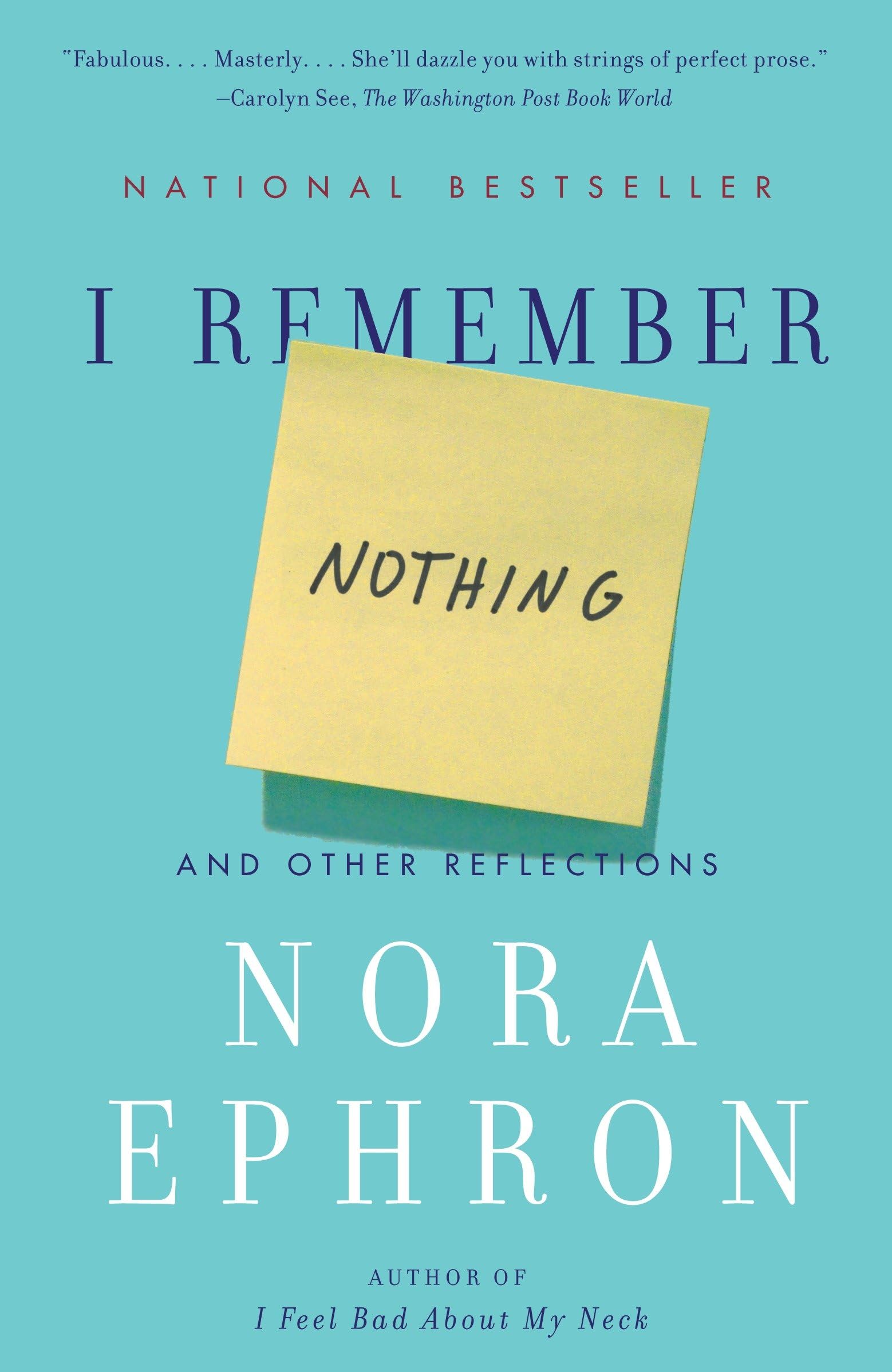 I Remember Nothing: And Other Reflections,Used