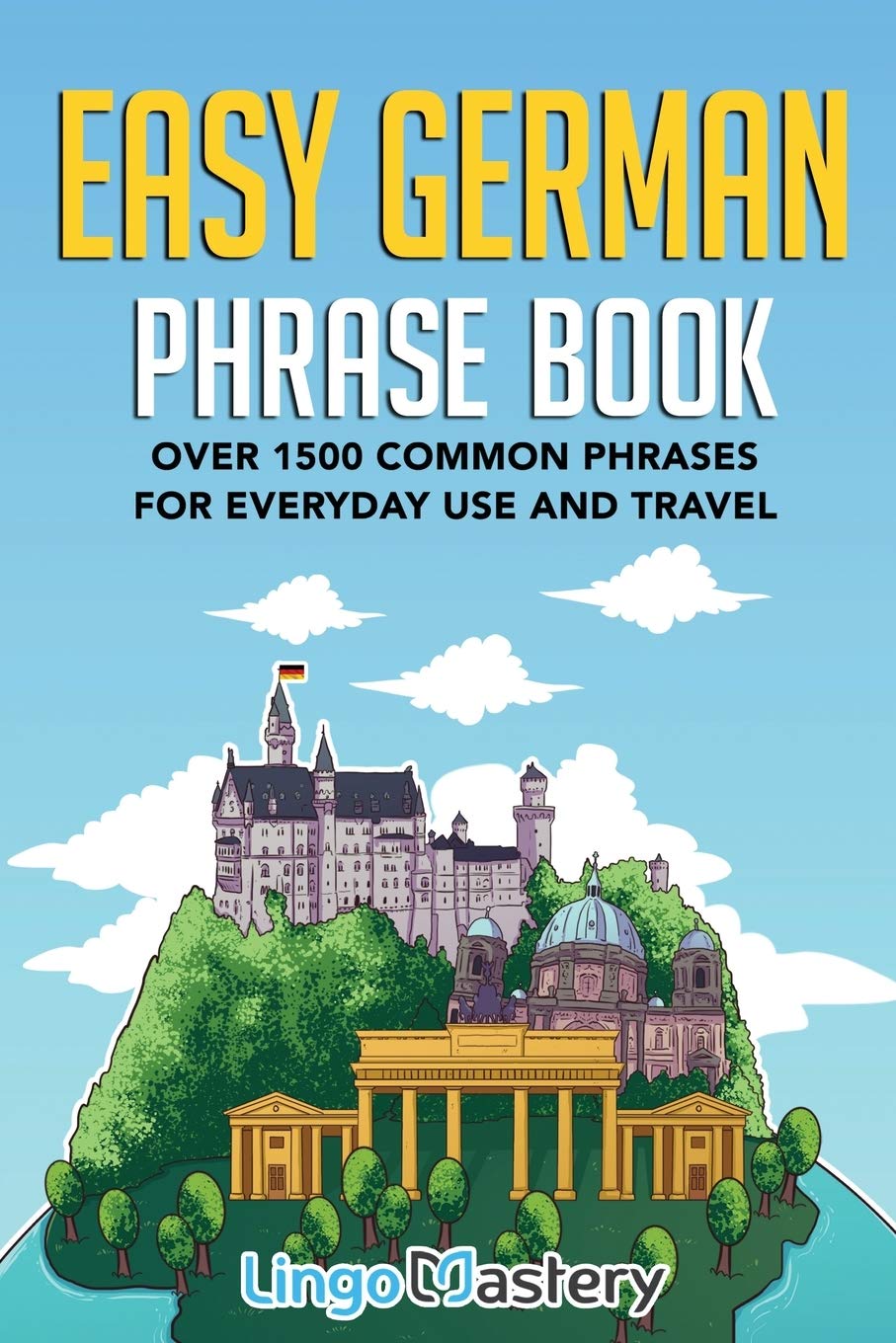 Easy German Phrase Book: Over 1500 Common Phrases For Everyday Use And Travel,Used