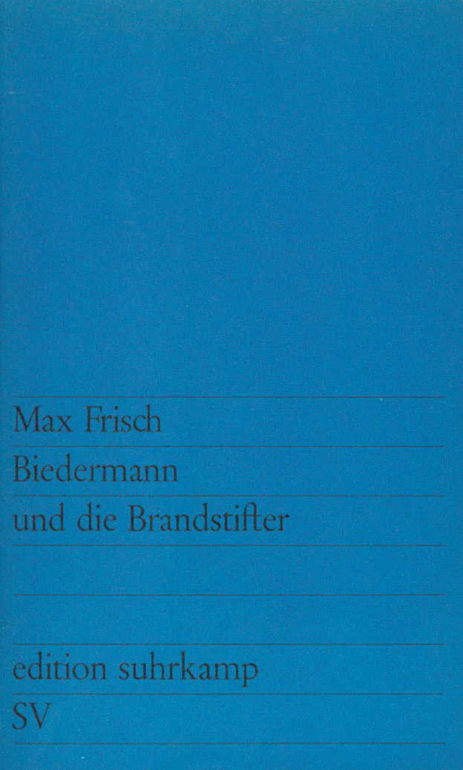 Edition Suhrkamp, Nr.41, Biedermann und die Brandstifter,Used