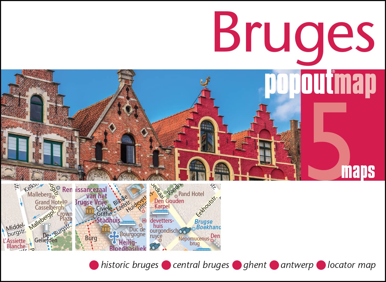 Bruges PopOut Map (PopOut Maps),Used