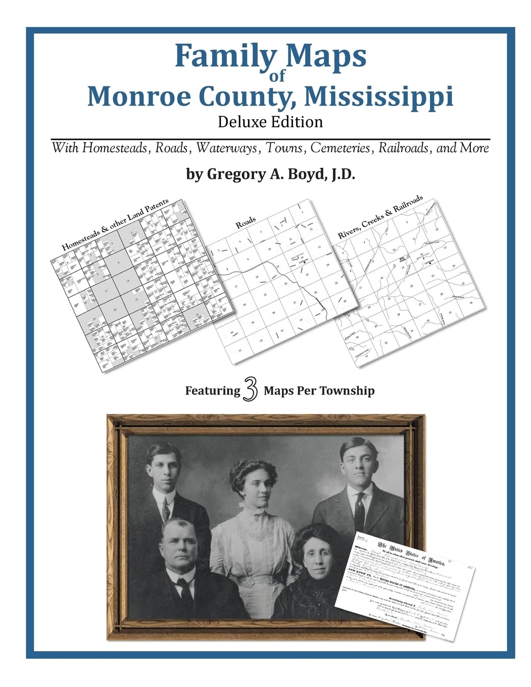 Family Maps of Monroe County, Mississippi,Used