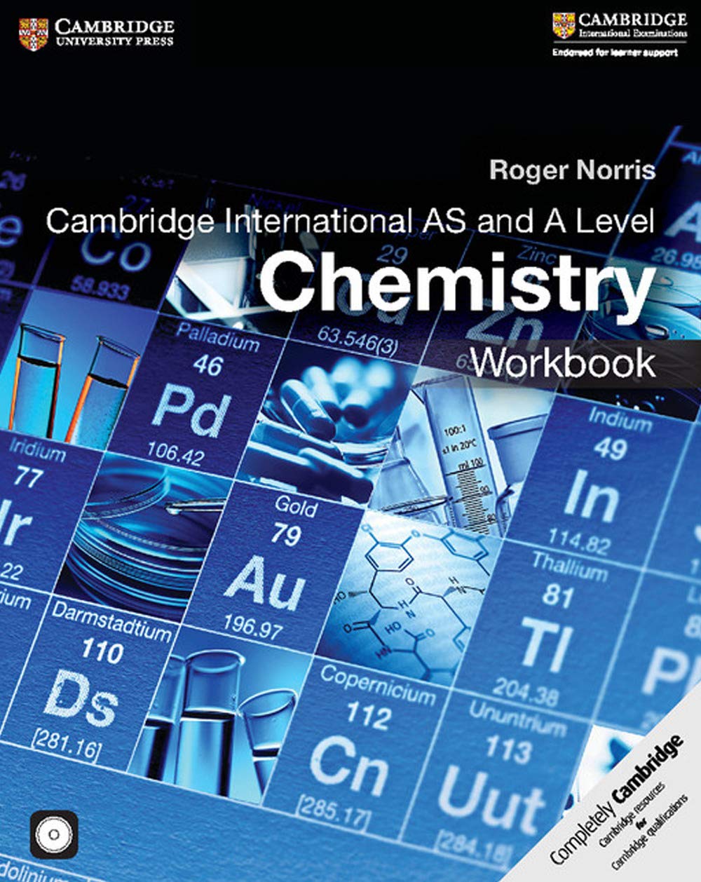Cambridge International AS and A Level Chemistry Workbook with CDROM,Used