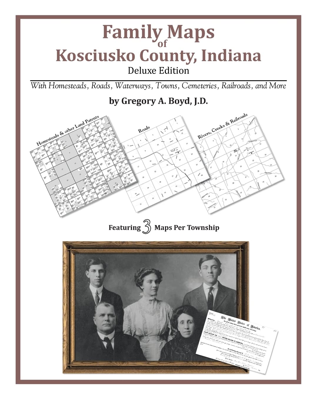 Family Maps of Kosciusko County, Indiana,Used