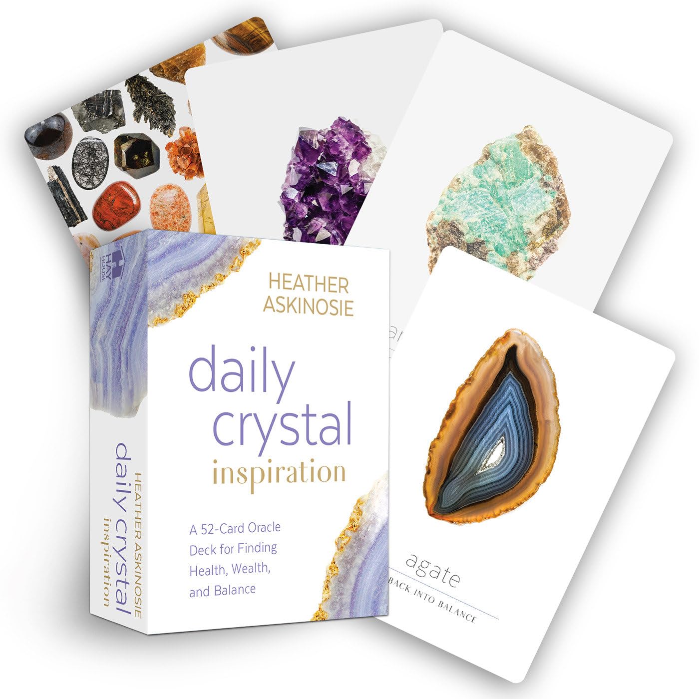 Daily Crystal Inspiration: A 52Card Oracle Deck for Finding Health, Wealth, and Balance,Used