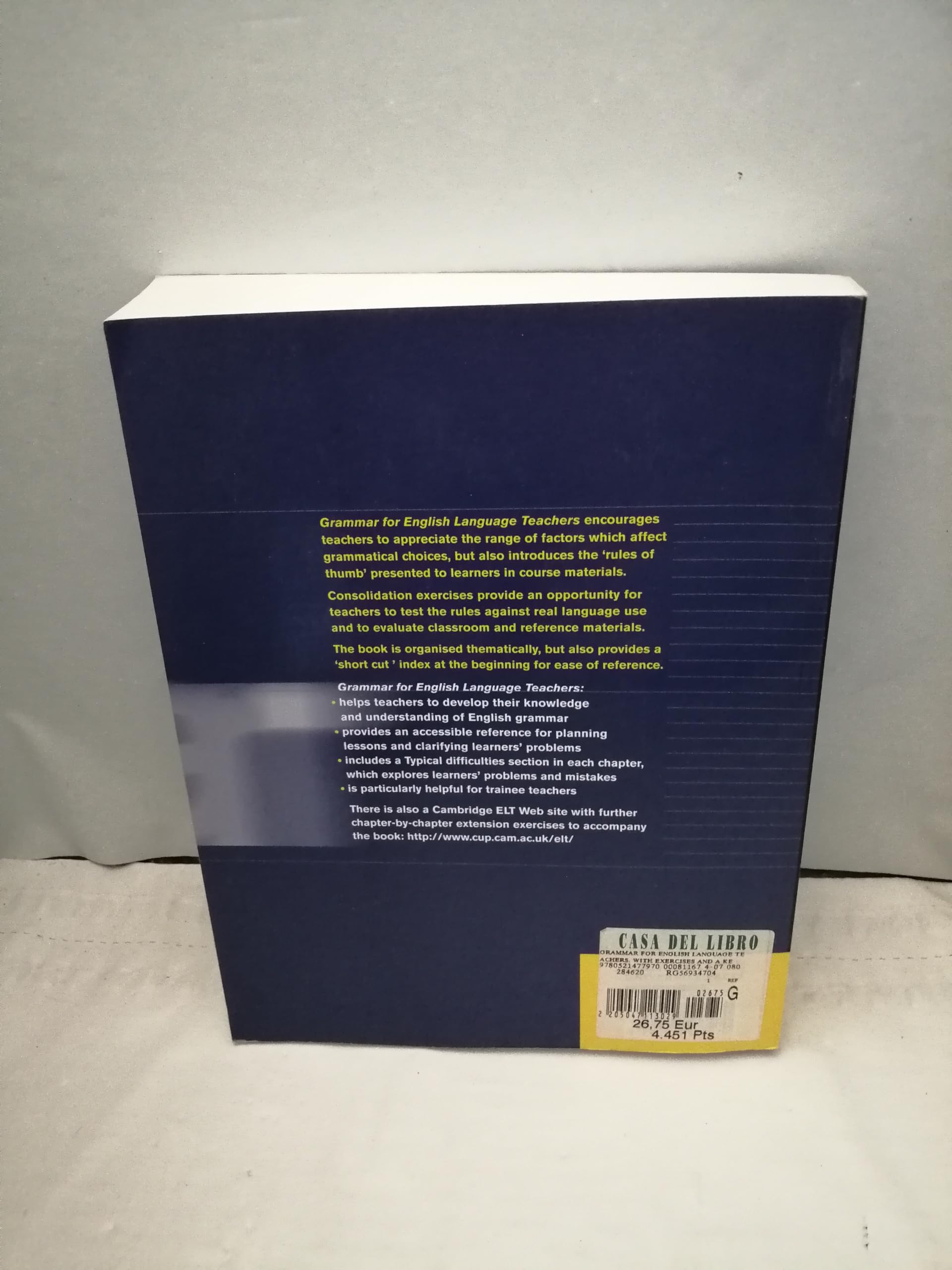 Grammar for English Language Teachers: With Exercises and a Key,Used