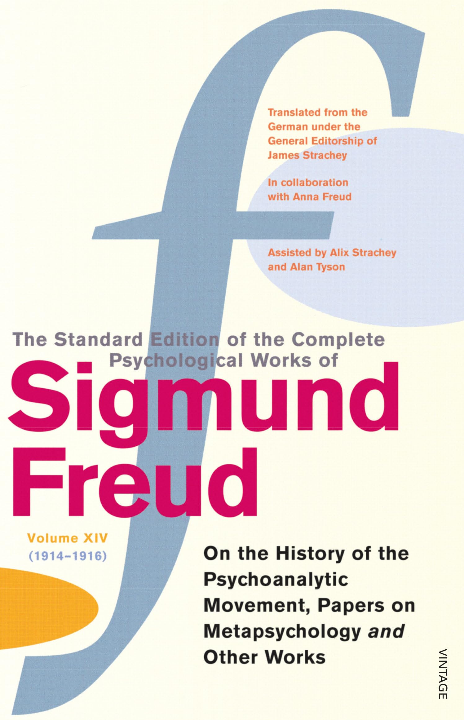 Freud Standard Edn Vol 14 (The Complete Psychological Works Of Sigmund Freud) (V. 14),Used