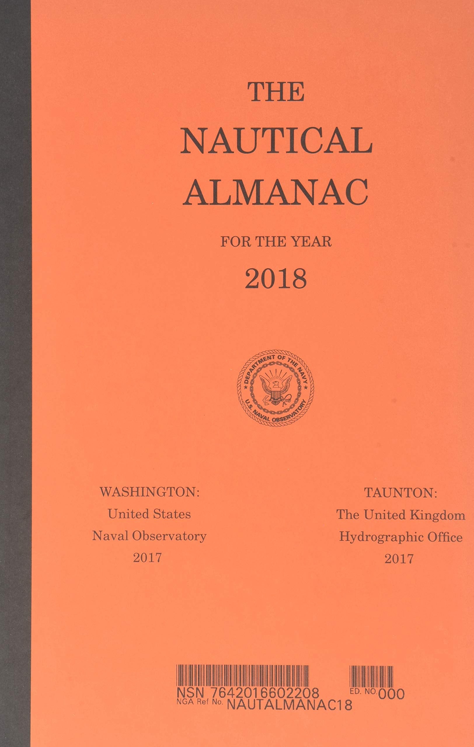 Nautical Almanac for the Year 2018,Used