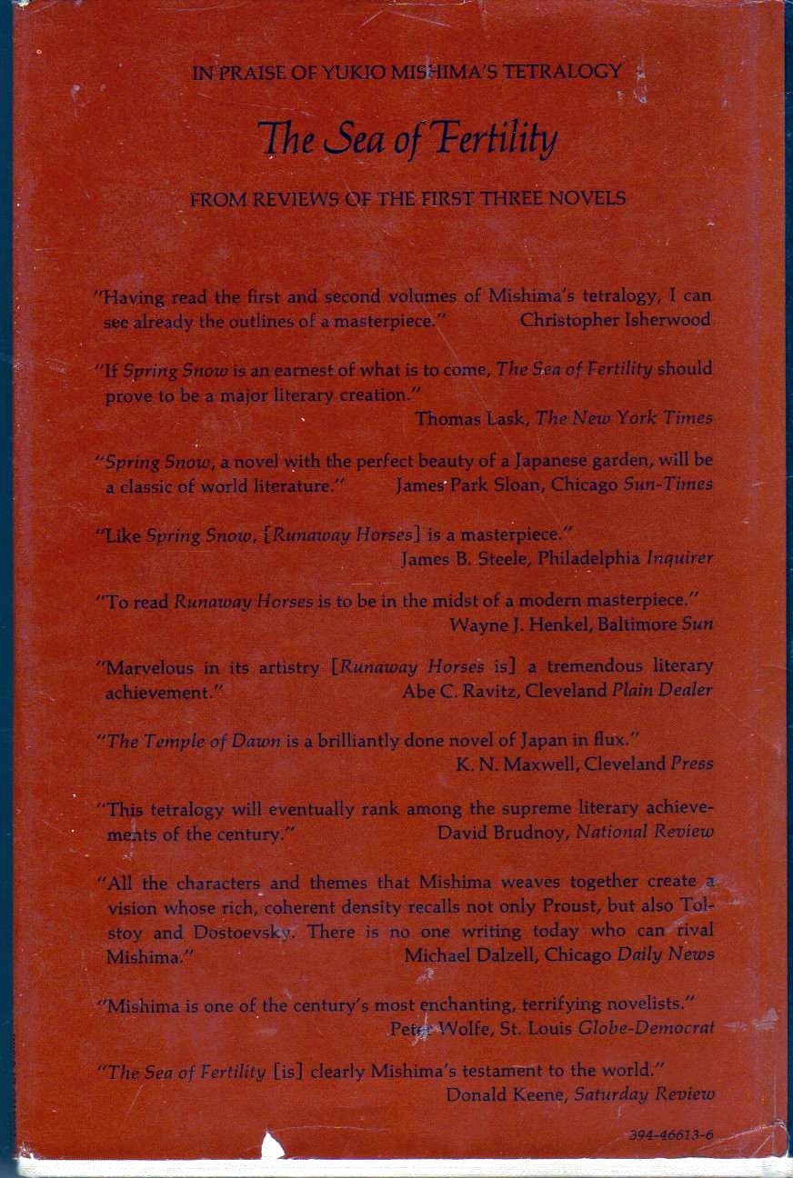 The Decay Of The Angel (Book 4 Of 4 In The Sea Of Fertility Cycle),New