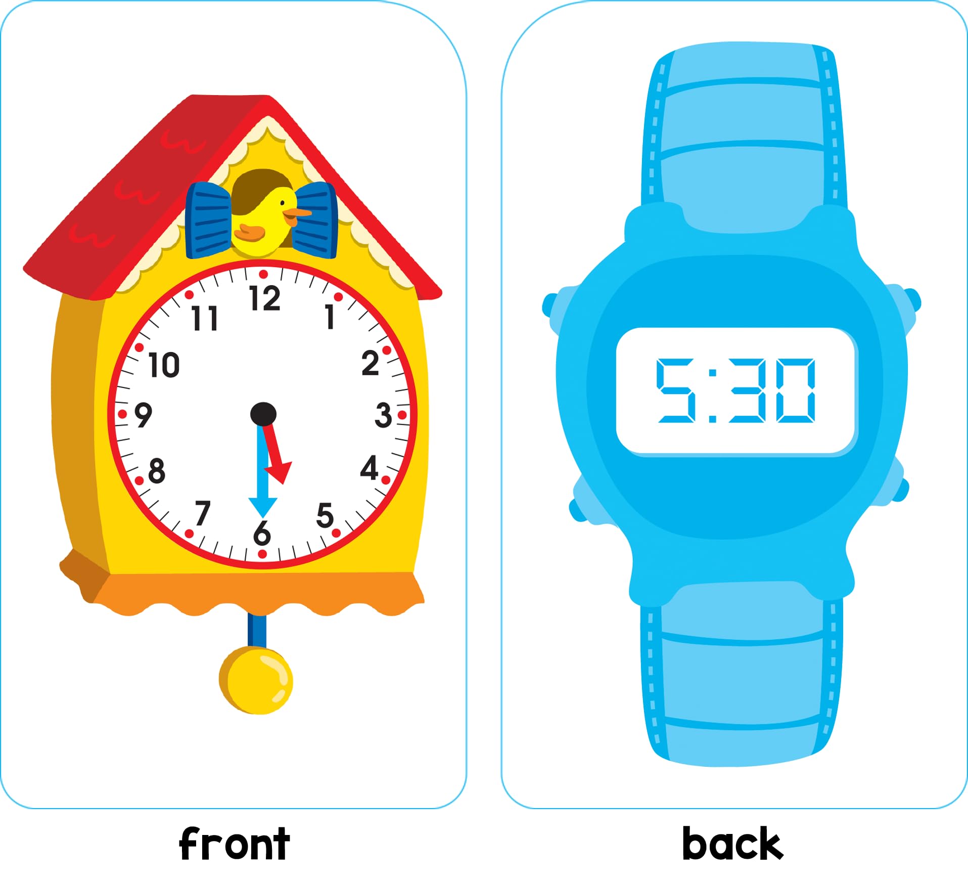 School Zone Time & Money Flash Cards Ages 6 and Up, 1st Grade, 2nd Grade, Telling Time, Reading Clocks, Counting Coins, Coin,Used