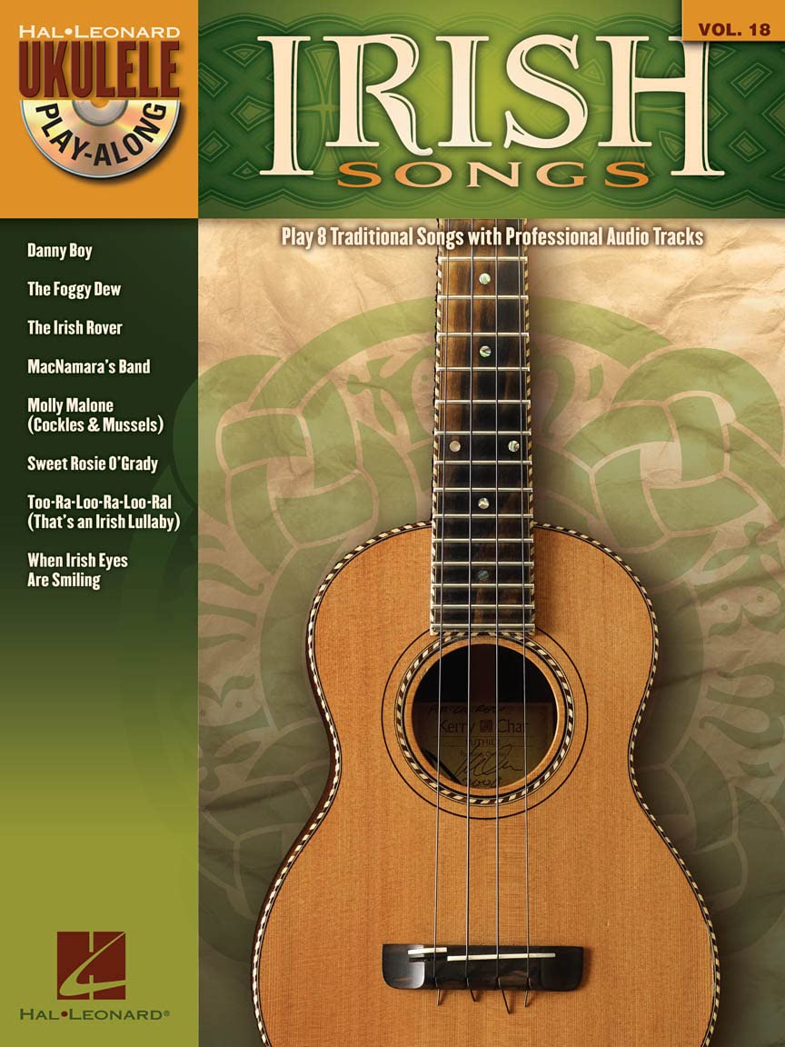 Irish Songs Ukulele Playalong Vol. 18 Book/Online Audio (Hal Leonard Ukulele Playalong, 18),Used