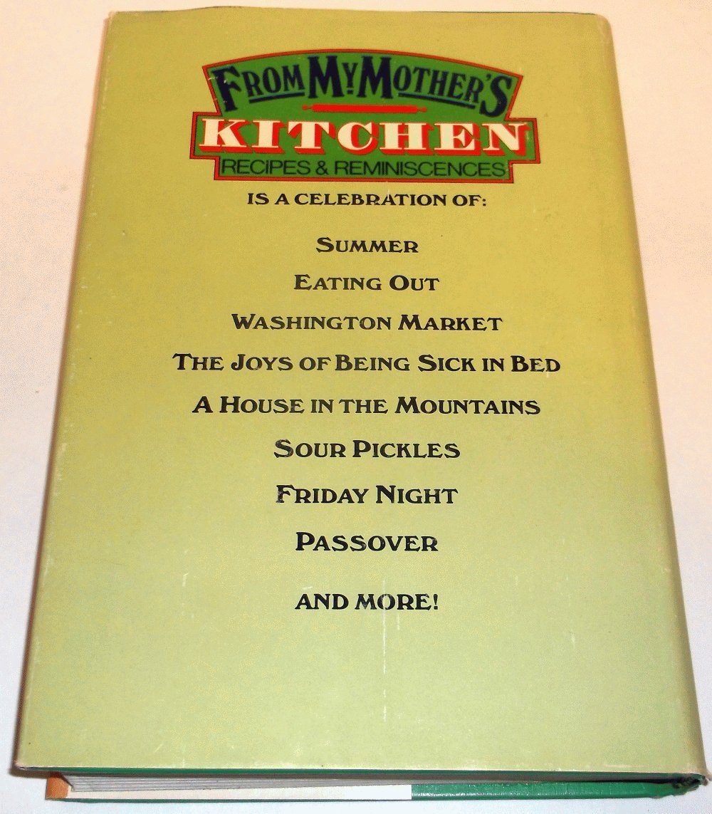 From My Mother's Kitchen: Recipes and Reminiscences,Used