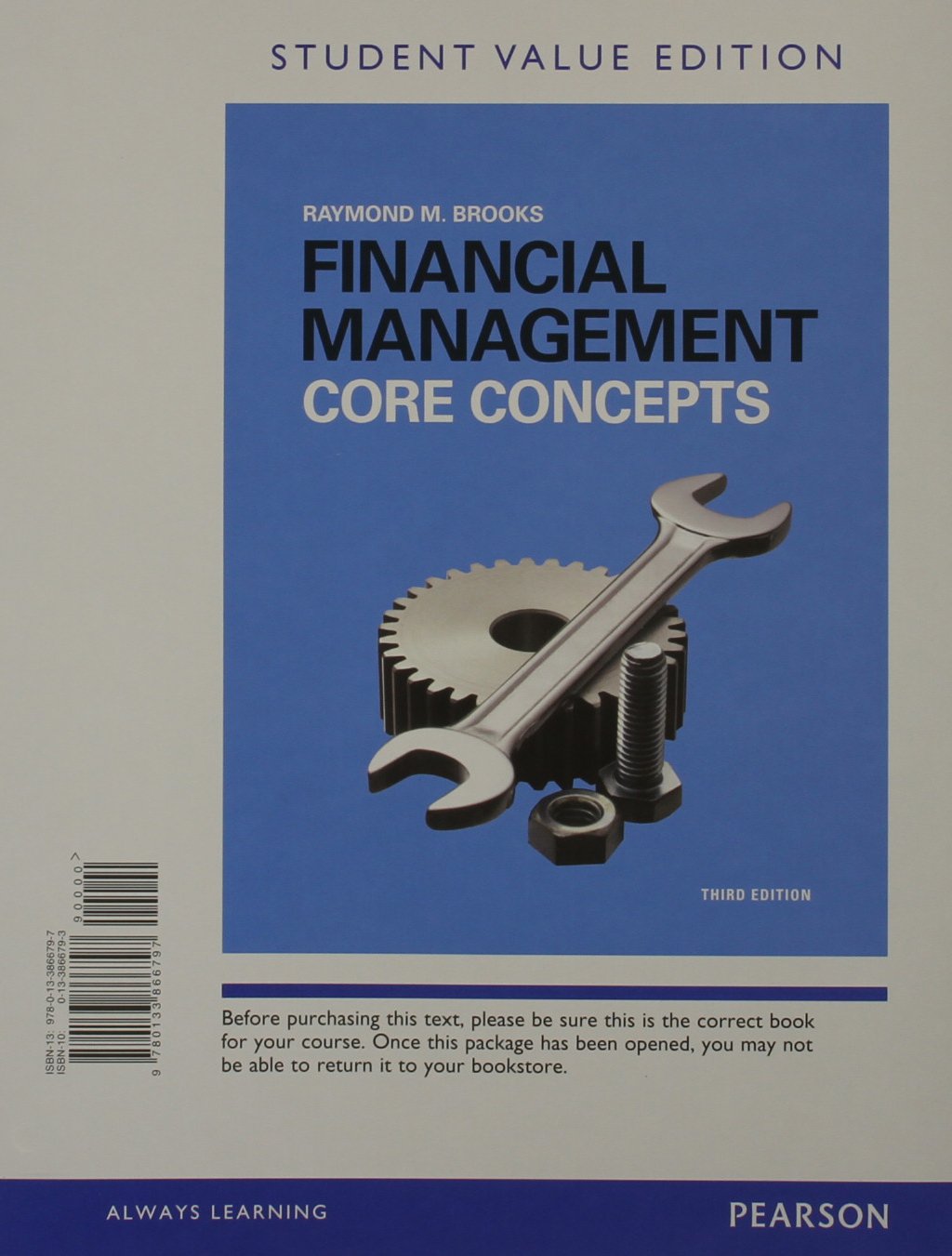 Financial Management: Core Concepts Student Value Edition (Pearson Series in Finance),Used