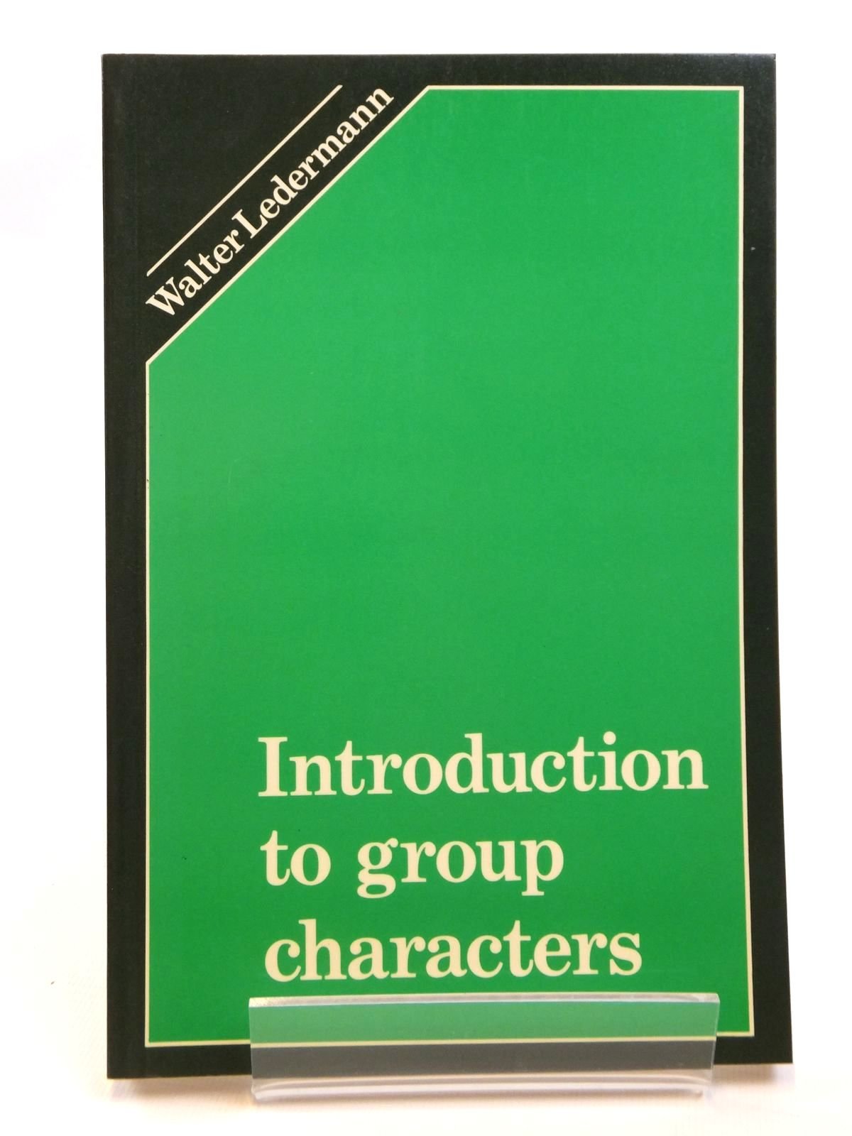 Introduction to Group Characters,Used