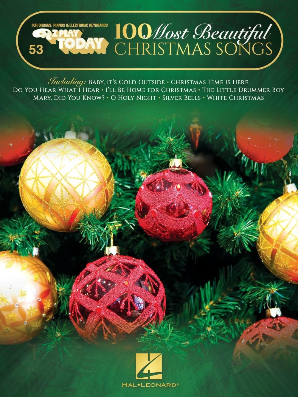 100 Most Beautiful Christmas Songs: EZ Play Today #53 Songbook with Large EasytoRead Notation and Lyrics,New