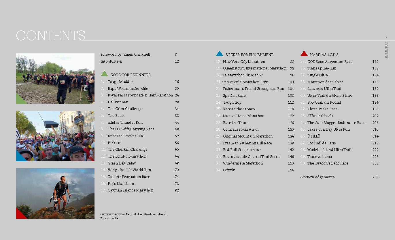 50 Races to Run Before You Die: The Essential Guide to 50 Epic FootRaces Across the Globe,Used