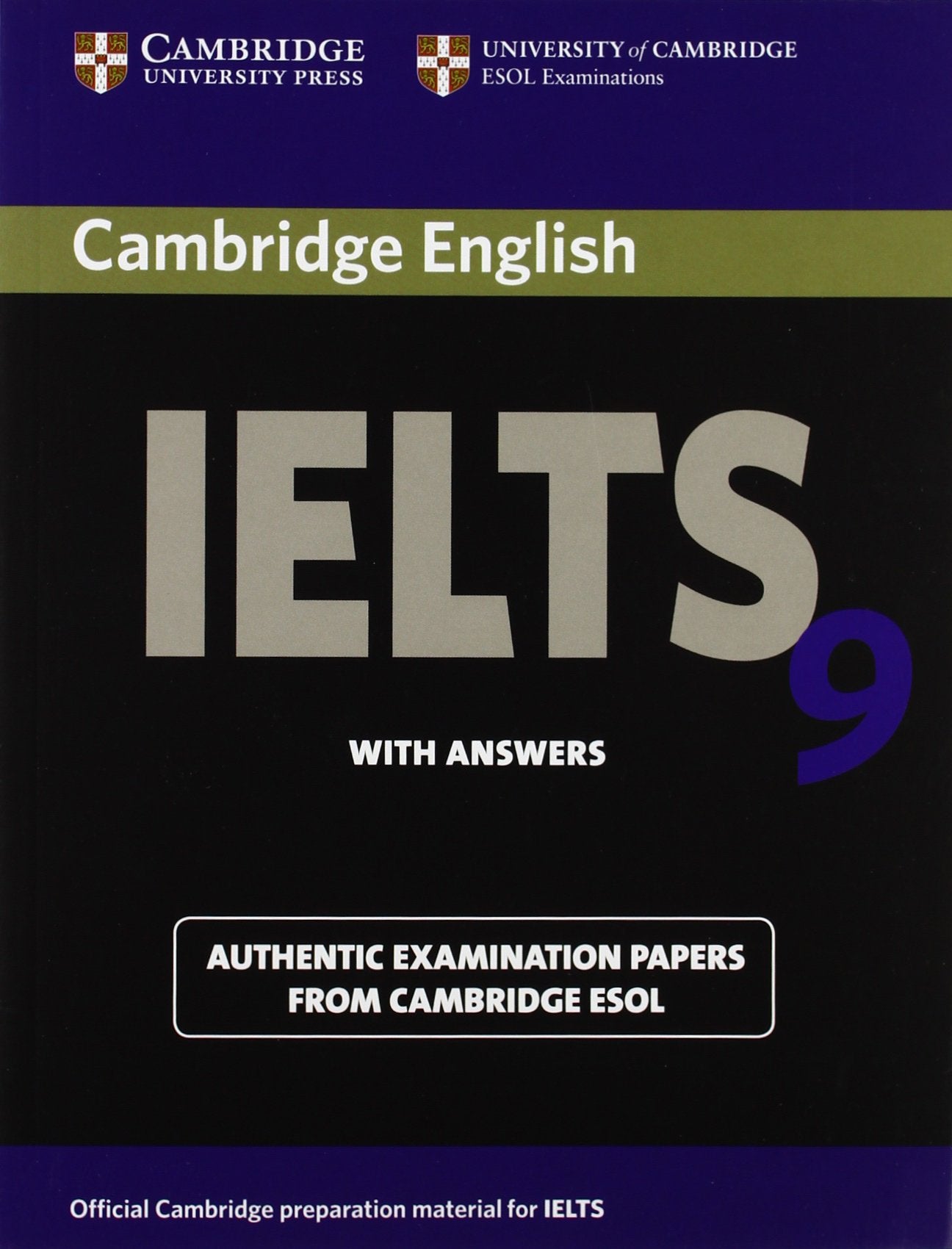 Cambridge IELTS 9 Student's Book with Answers: Authentic Examination Papers from Cambridge ESOL (IELTS Practice Tests),Used