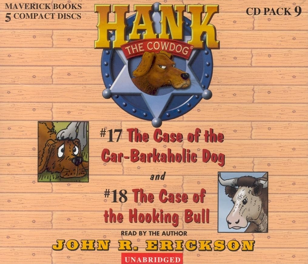 Hank the Cowdog CD Pack #9: The Case of the CarBarkaholic Dog/The Case of the Hooking Bull: 17 18 (Hank the Cowdog Audio Packs),New