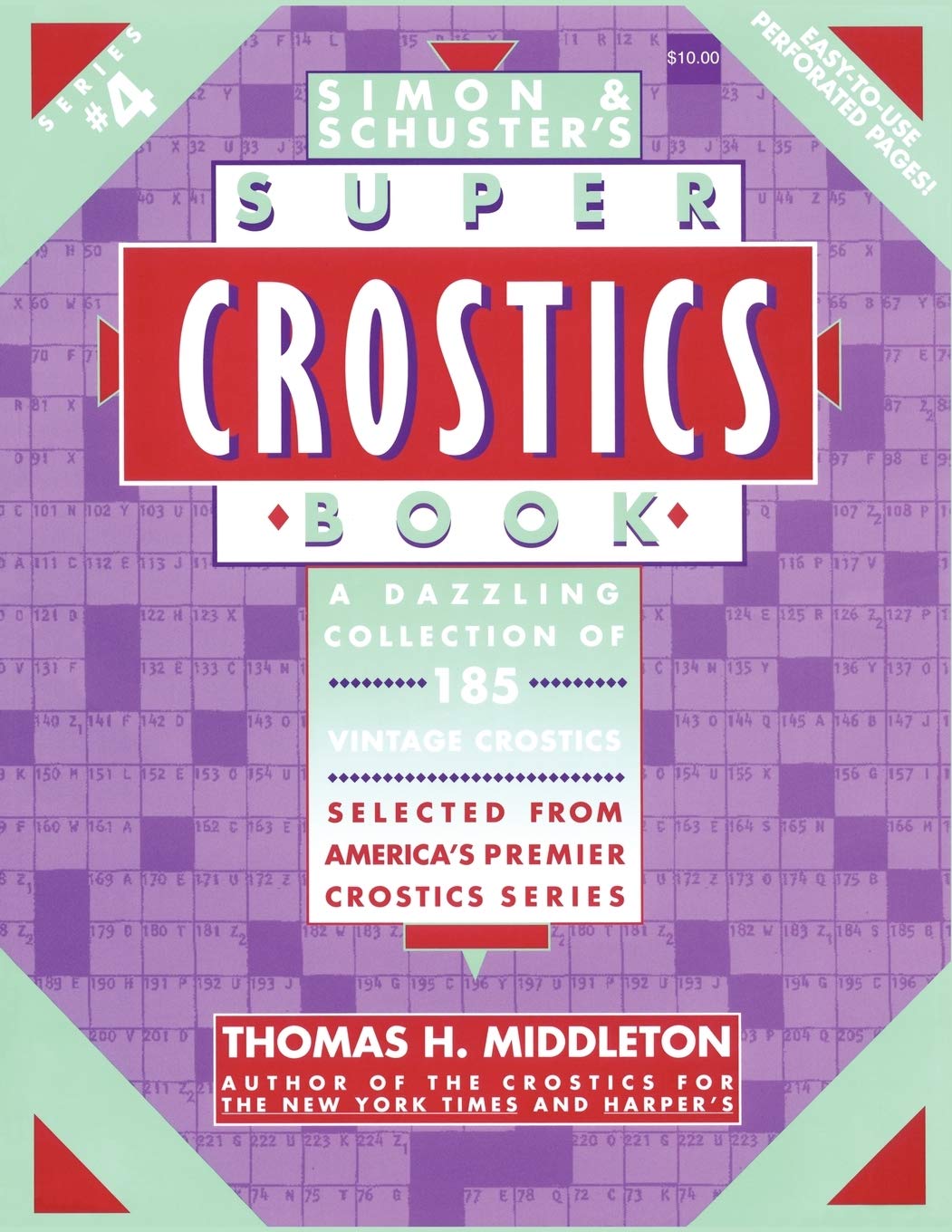 Simon & Schuster's Super Crostics Book, Series No. 4,Used