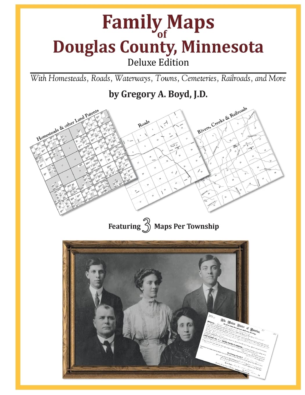Family Maps of Douglas County, Minnesota,Used