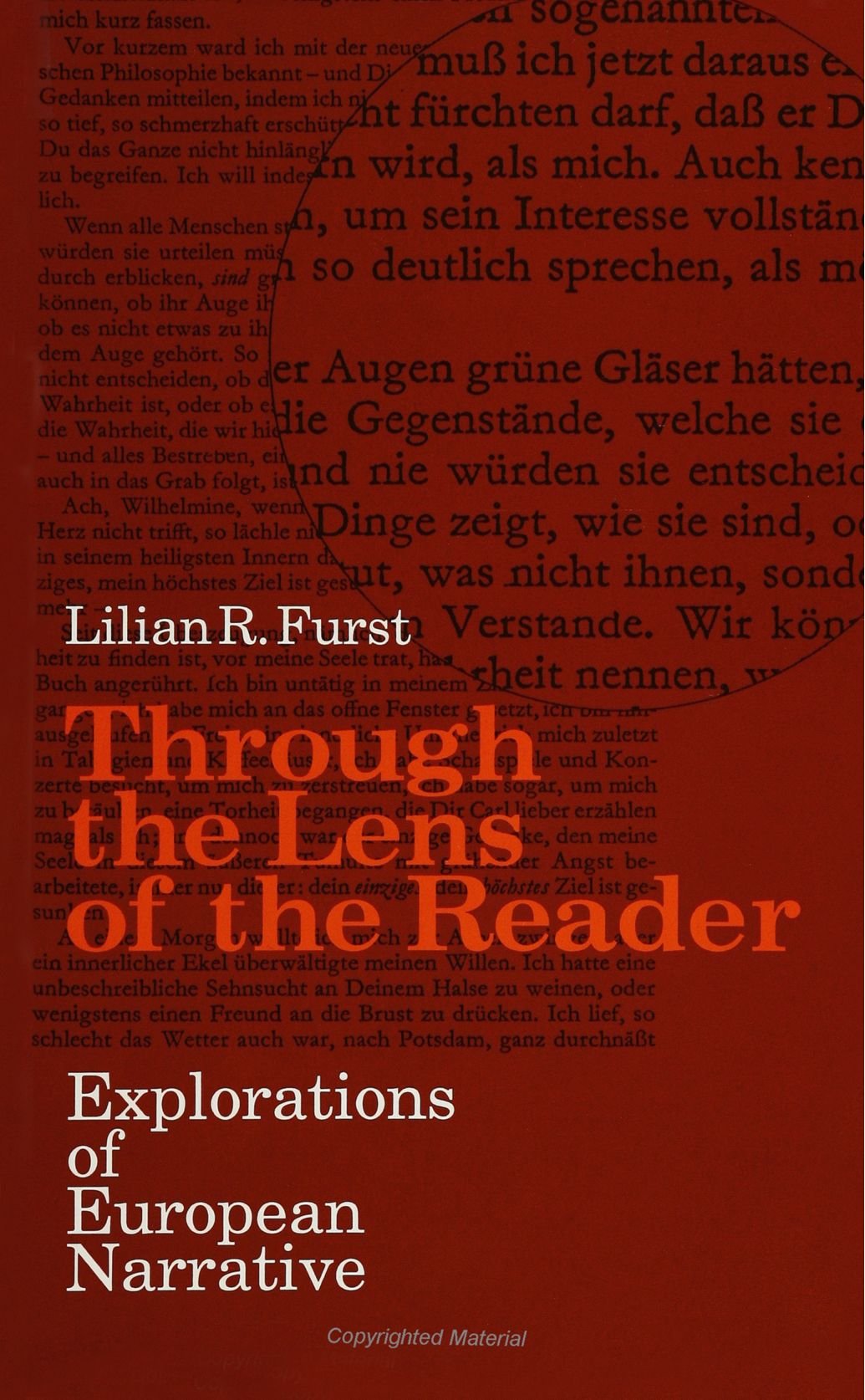 Through the Lens of the Reader: Explorations of European Narrative (Suny Series, the Margins of Literature),Used