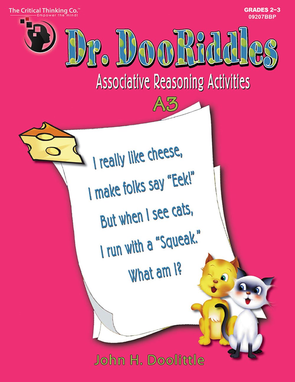 Dr. DooRiddles A3 Workbook Associative Reasoning Activities (Grades 23),New
