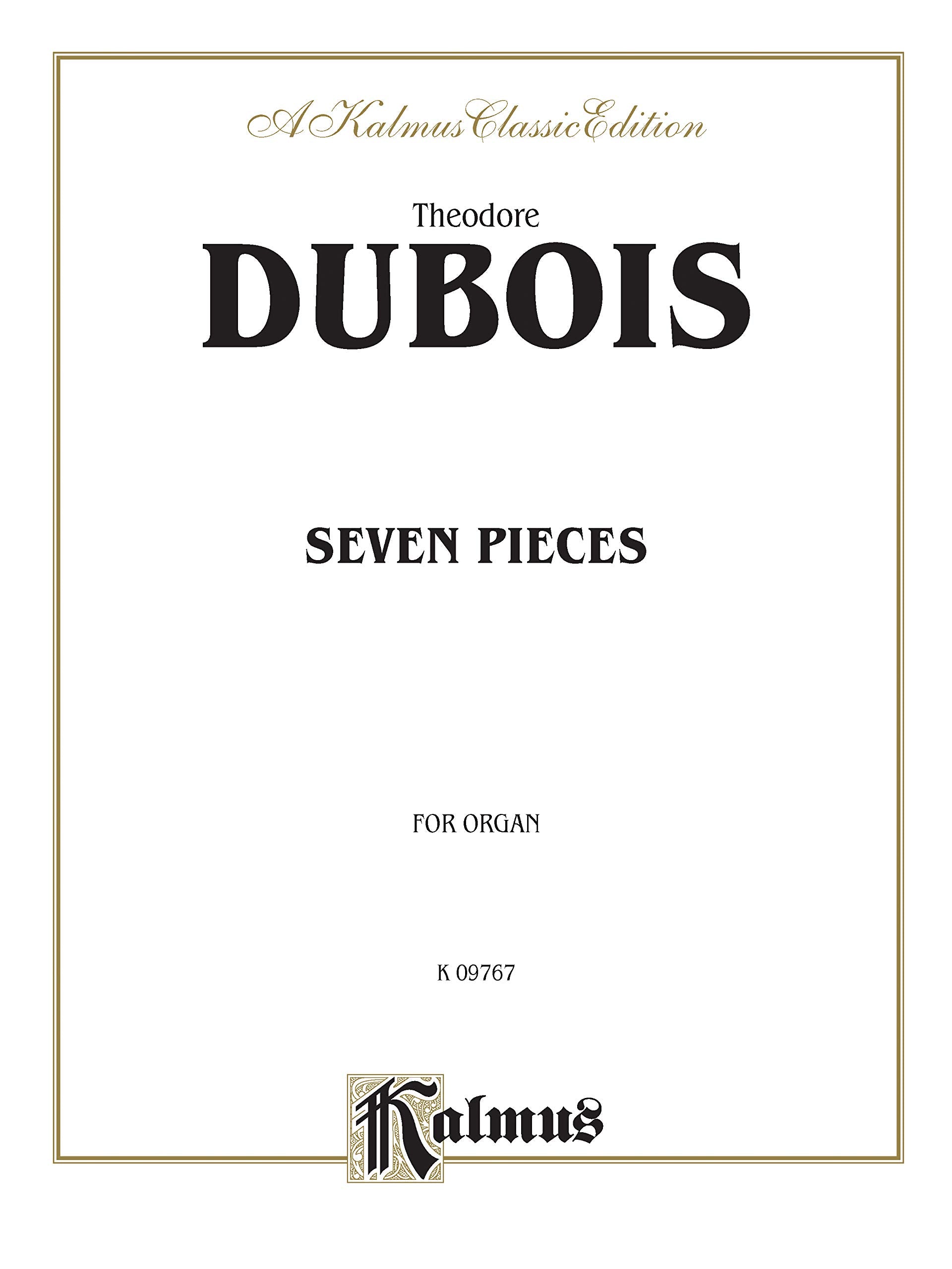Seven Pieces for the Organ (Kalmus Edition),Used